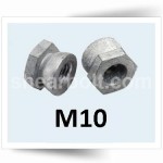 M10 Shear Nuts Steel HDG