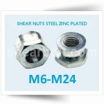 Shear Nuts Steel BZP