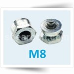 M8 Shear Nuts Steel BZP