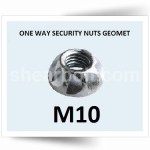 M10 One Way Security Nuts Geomet