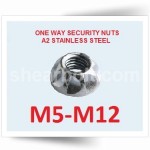 One Way Security Nuts A2