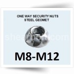 One Way Security Nuts Geomet