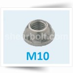 M10 Two Way Security Nuts BZP