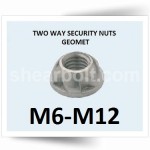 Two Way Security Nuts Geomet
